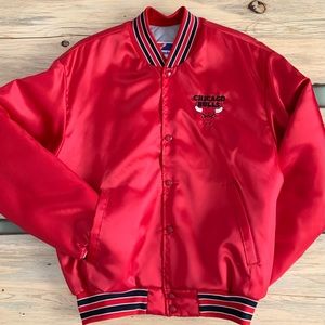 Vintage Swingster Chicago Bulls Satin Jacket NBA Finals Team Pippen Kerr Jackson